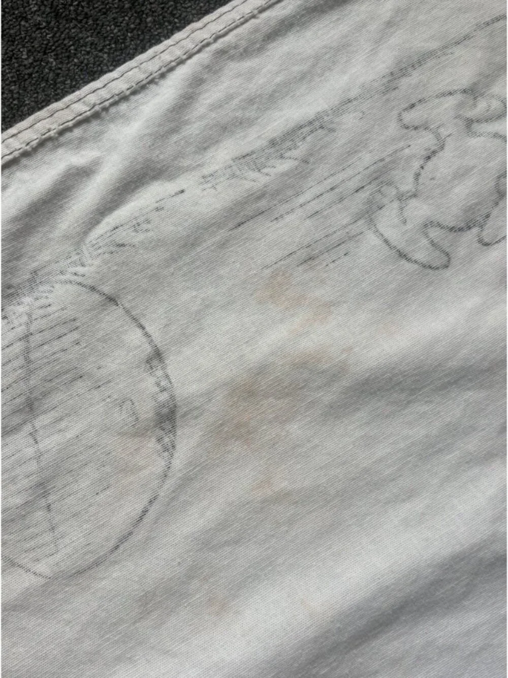 Vintage 70s/1970s SNOOPY & CHARLIE BROWN White Full Size Bedspread Blanket